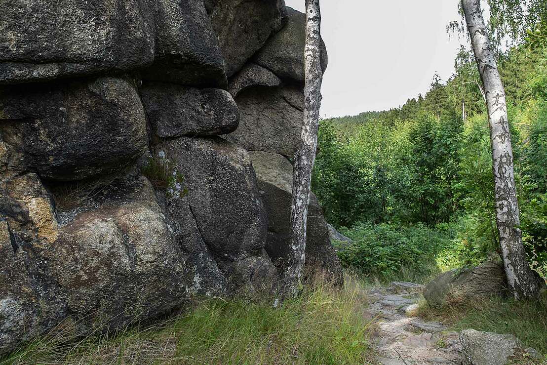 Wanderweg am Treppenstein