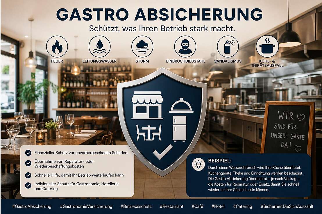 Absicherung für die Gastronomie