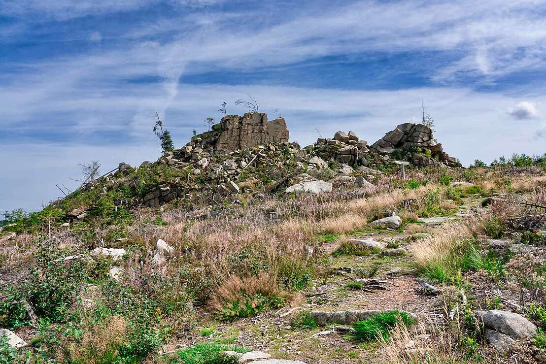 Felsen mit Wollsackverwitterung