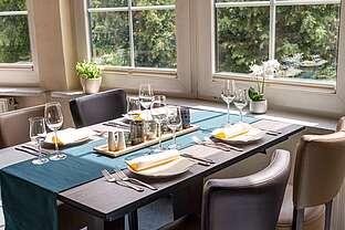 Wolfshof Restaurant gedeckter Tisch