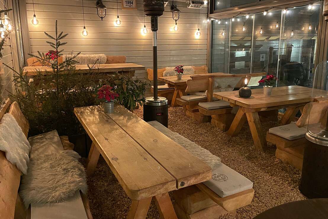 Unser Wintergarten, im Sommer unsere Sonnenterrasse