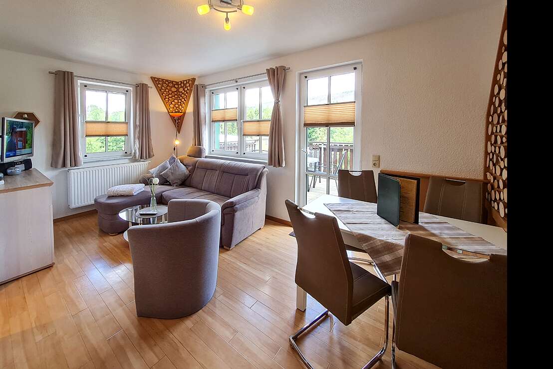 Wohnzimmer Fewo Panorama