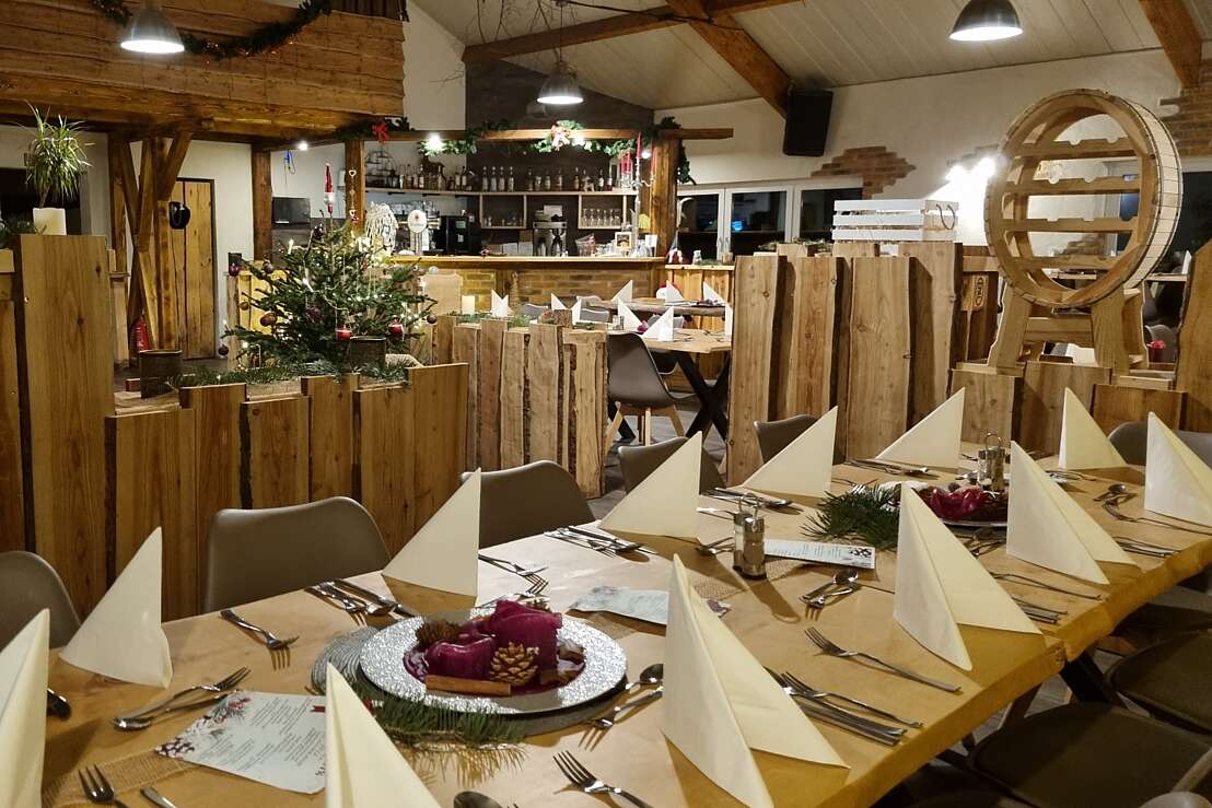 Gastraum weihnachtlich