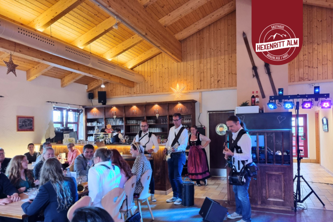 Feier mit Live-Musik