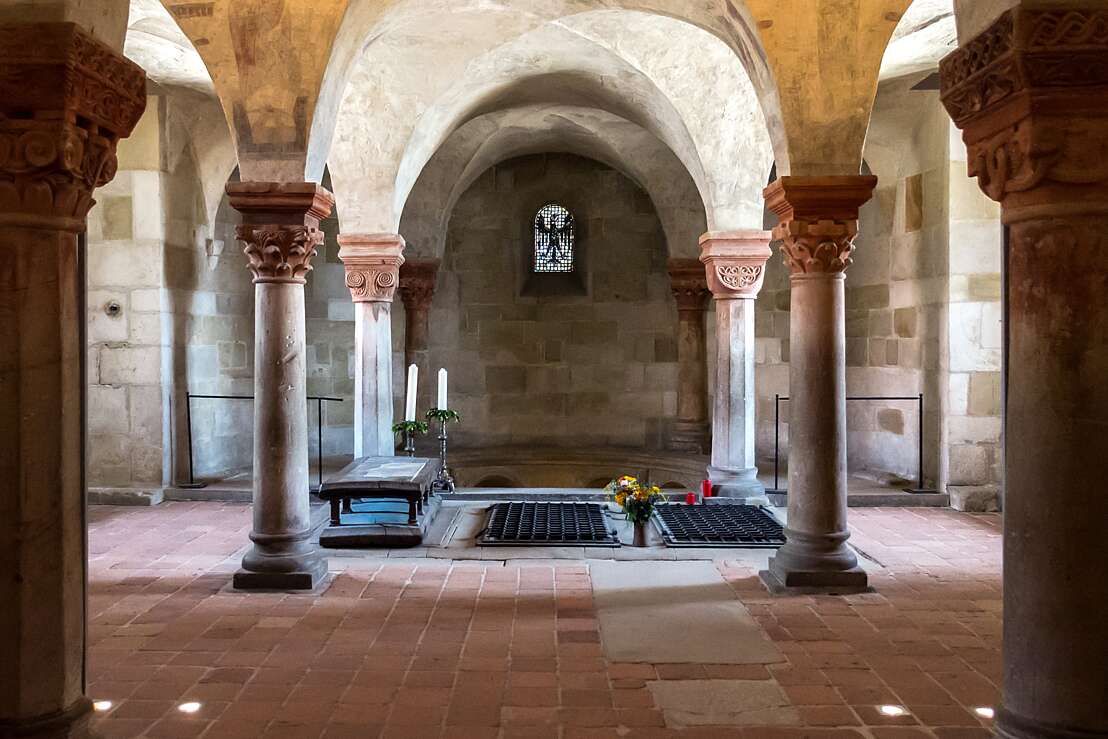 Krypta der Kirche St. Servatii auf dem Schlossberg