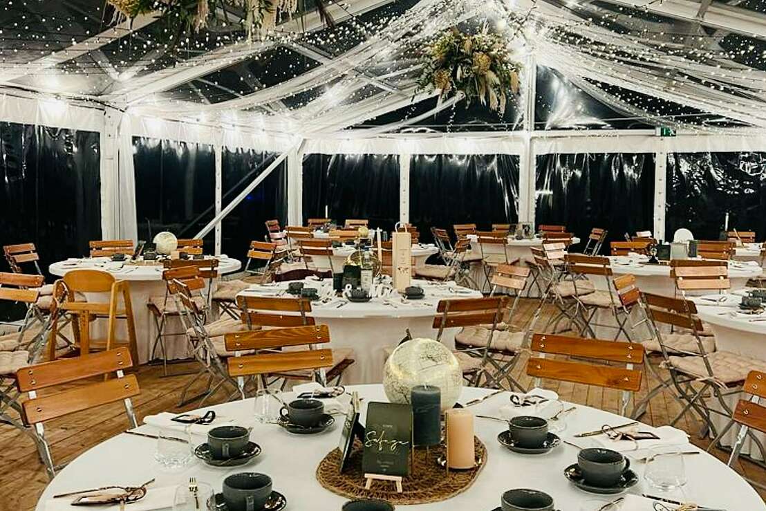 Inspiration für Dekoration im Zelt