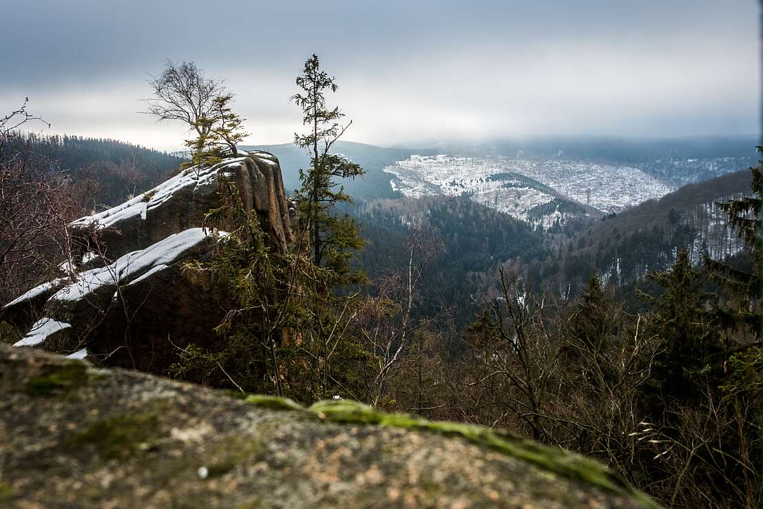 Die Rabenklippe im Winter