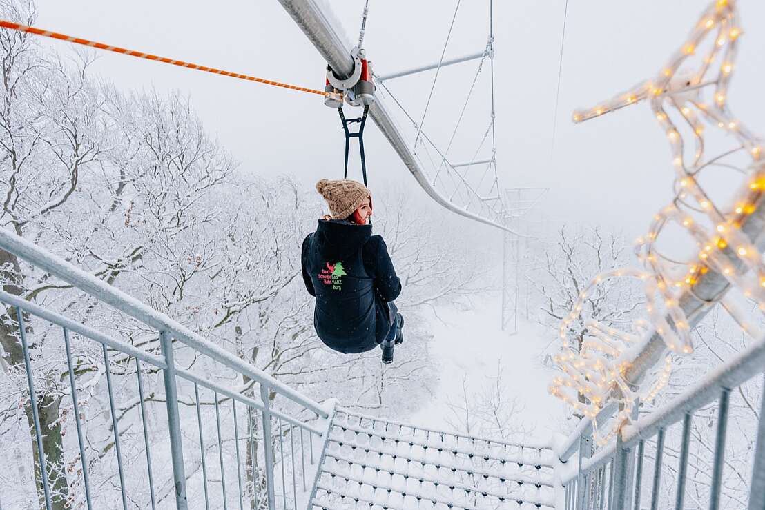 BaumSchwebeBahn im Winter, Nordtstadtlicht