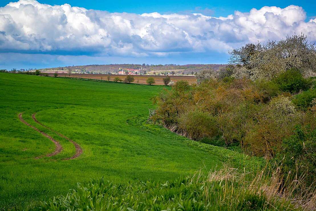 Blick von Süden über Beyernaumburg