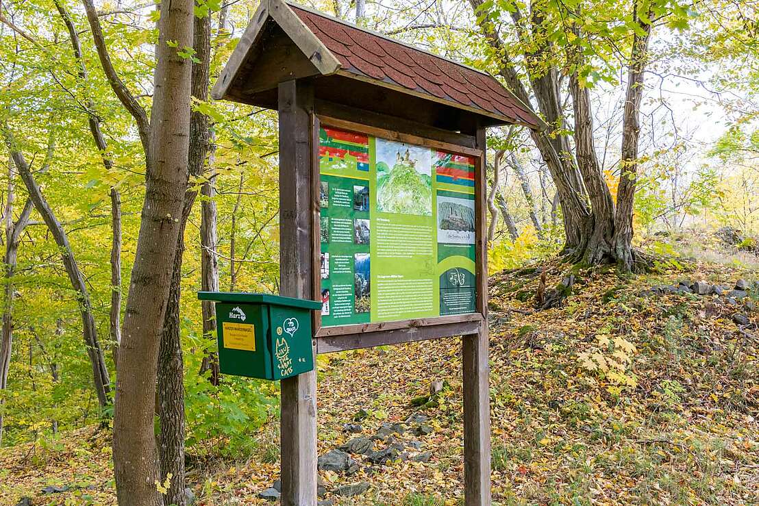 Stempelstelle Burgruine Treseburg der Harzer Wandernadel