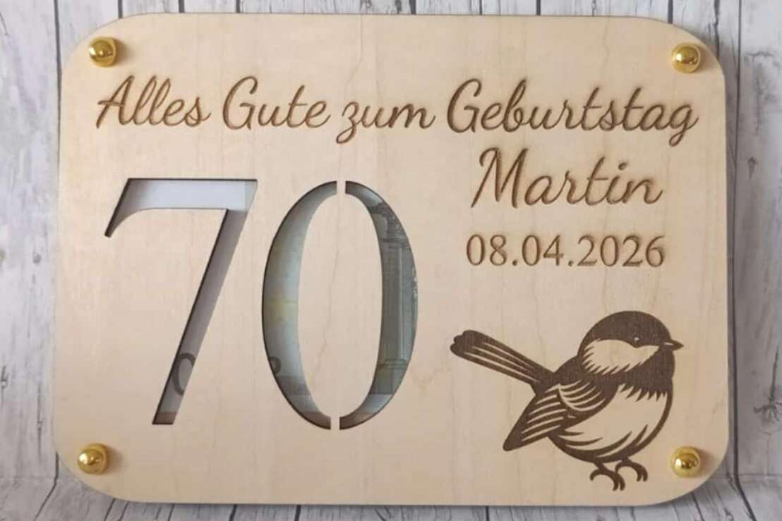 Personalisierter Wunscherfüller Geldgeschenk für jeden Anlass Personalisierter Wunscherfüller Geldgeschenk für jeden Anlass