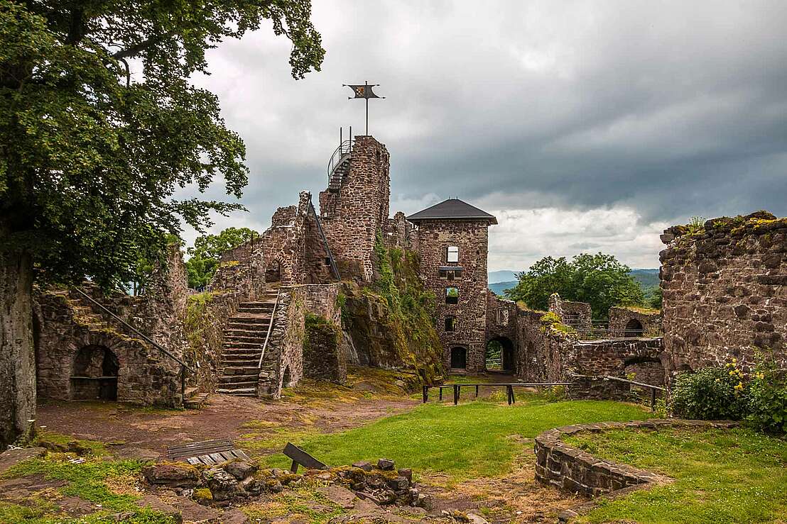 Ruinen der Burg Hohnstein
