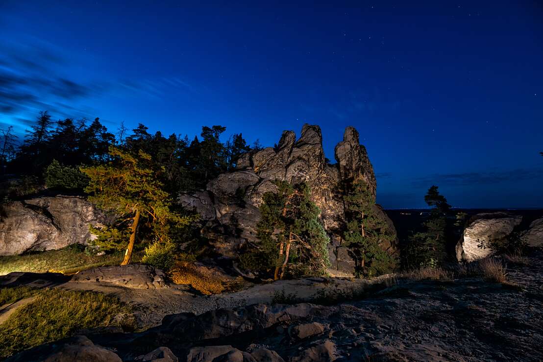 Hamburger Wappen zur blauen Stunde