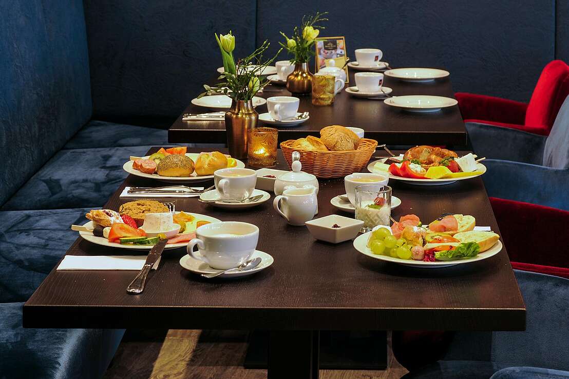 Frühstück im Restaurant Charlie`s
