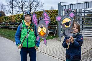 Laternenumzug durch den Bürgerpark