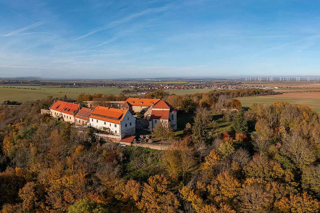 Luftbild der Burganlage