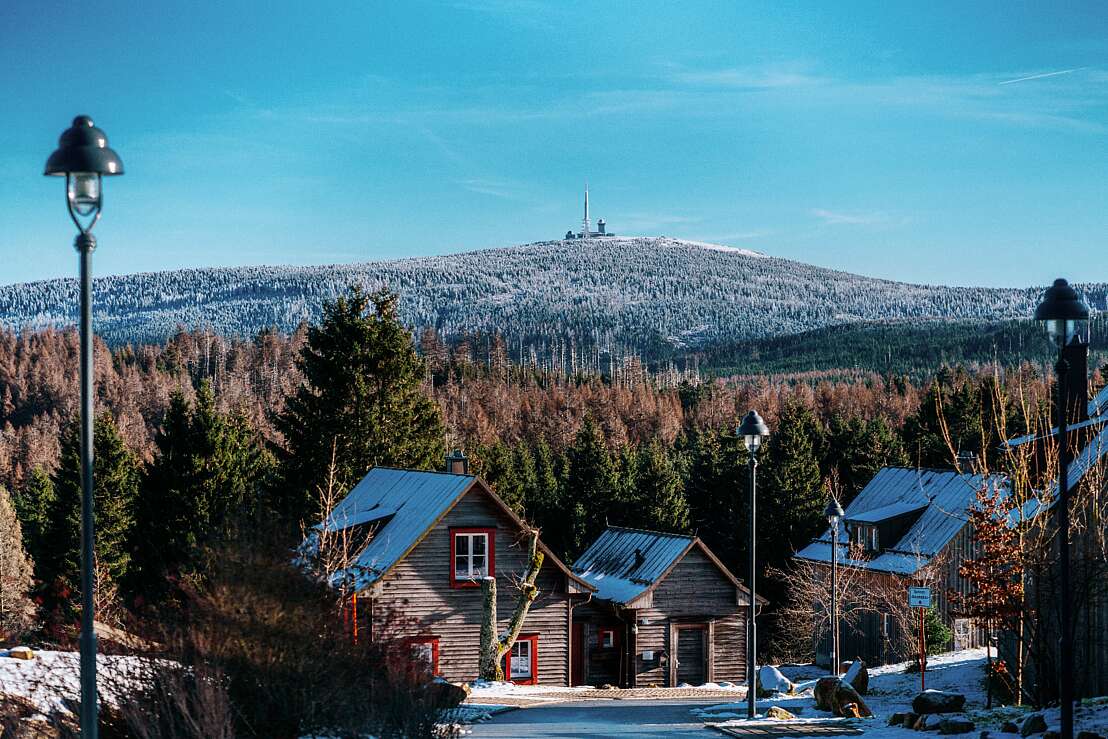 Winterliche Aussicht zum Brocken 