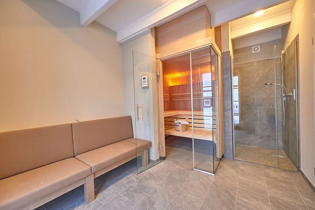 Saunabereich in der Exclusive Lodge