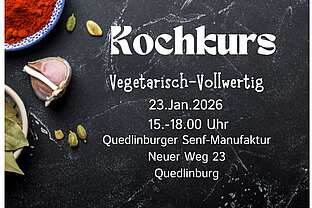 Kochkurs im Januar