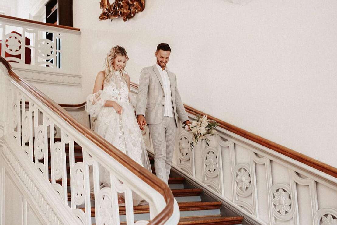 Hochzeitspaar im Klosterhotel Wöltingerode