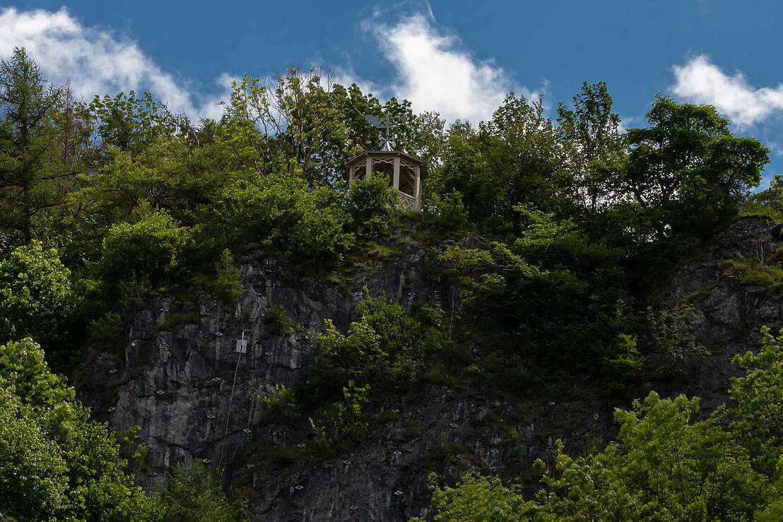 Hoher Kleef - Blick hoch zum Pavillon