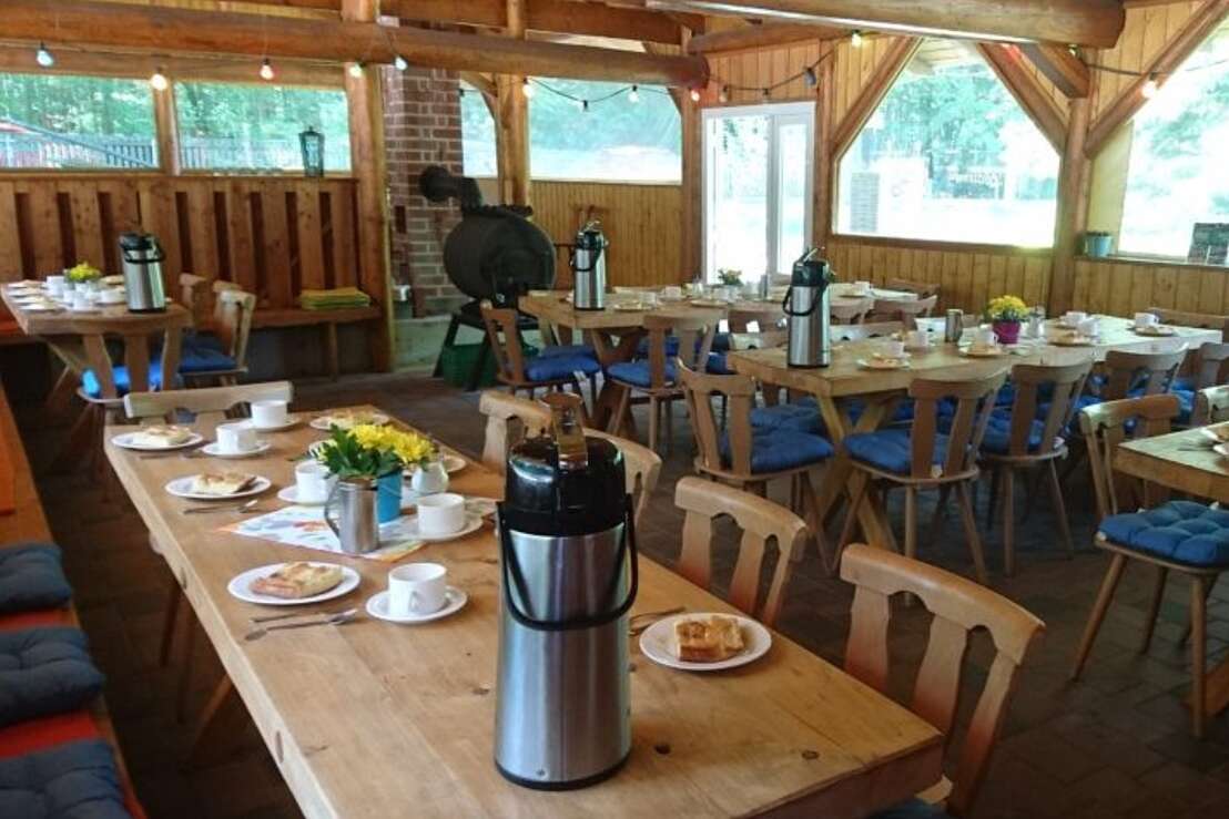 Beheizter Gastraum für bis zu 70 Pers.