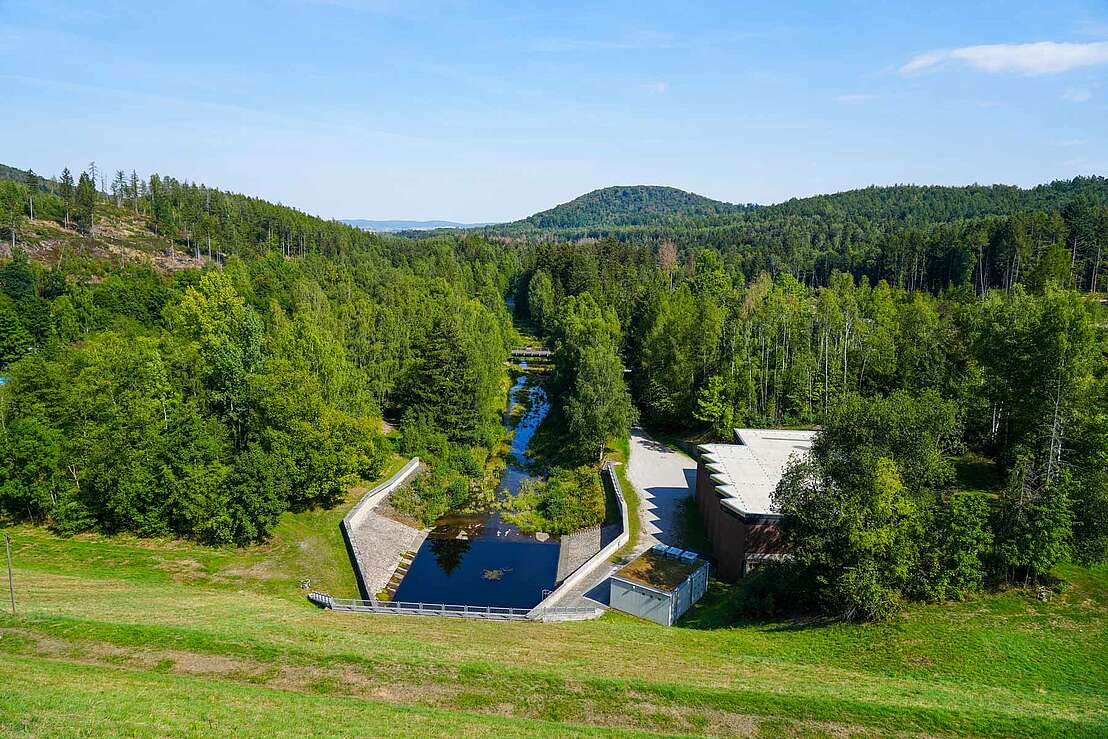 Auslauf der Talsperre