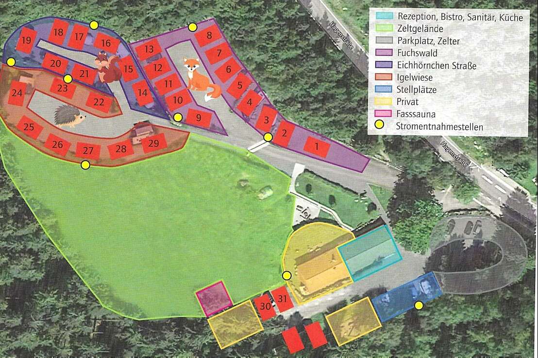 Harz Mountain Camp - Lageplan 