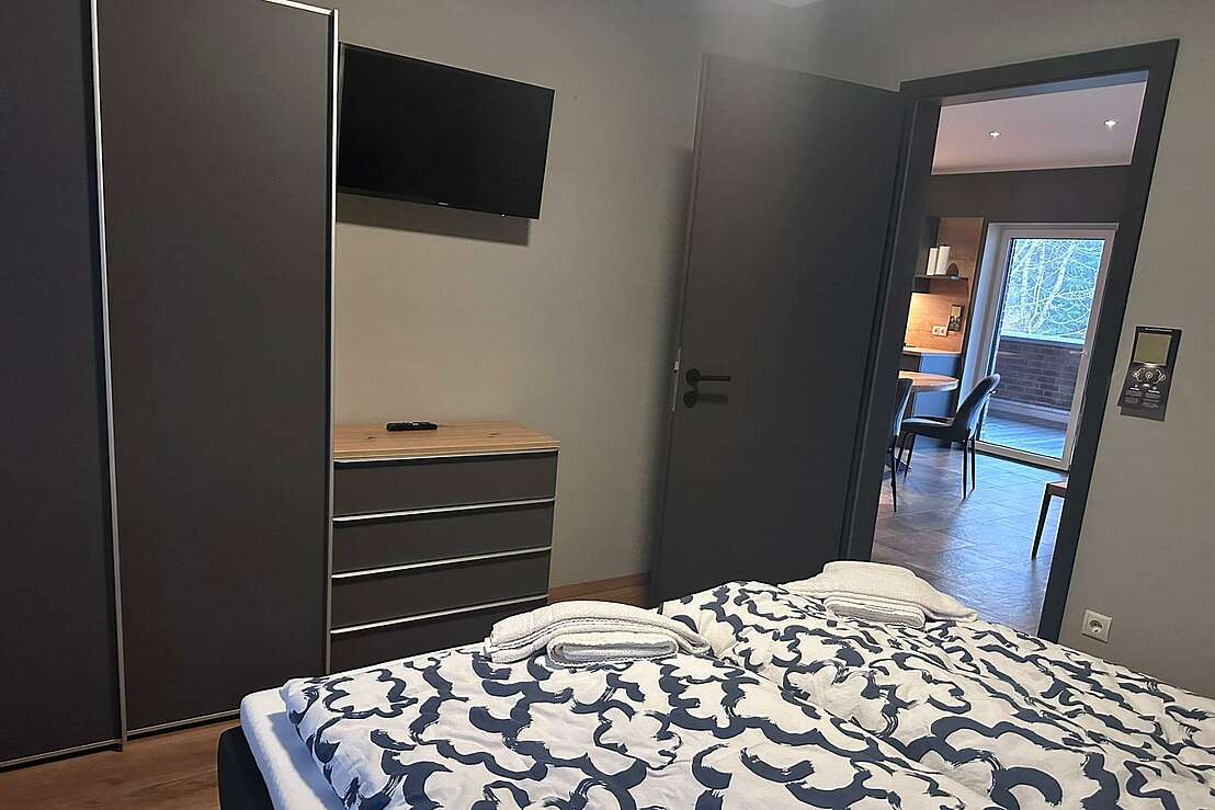 Schlafzimmer mit Smart-Home und Lüftung