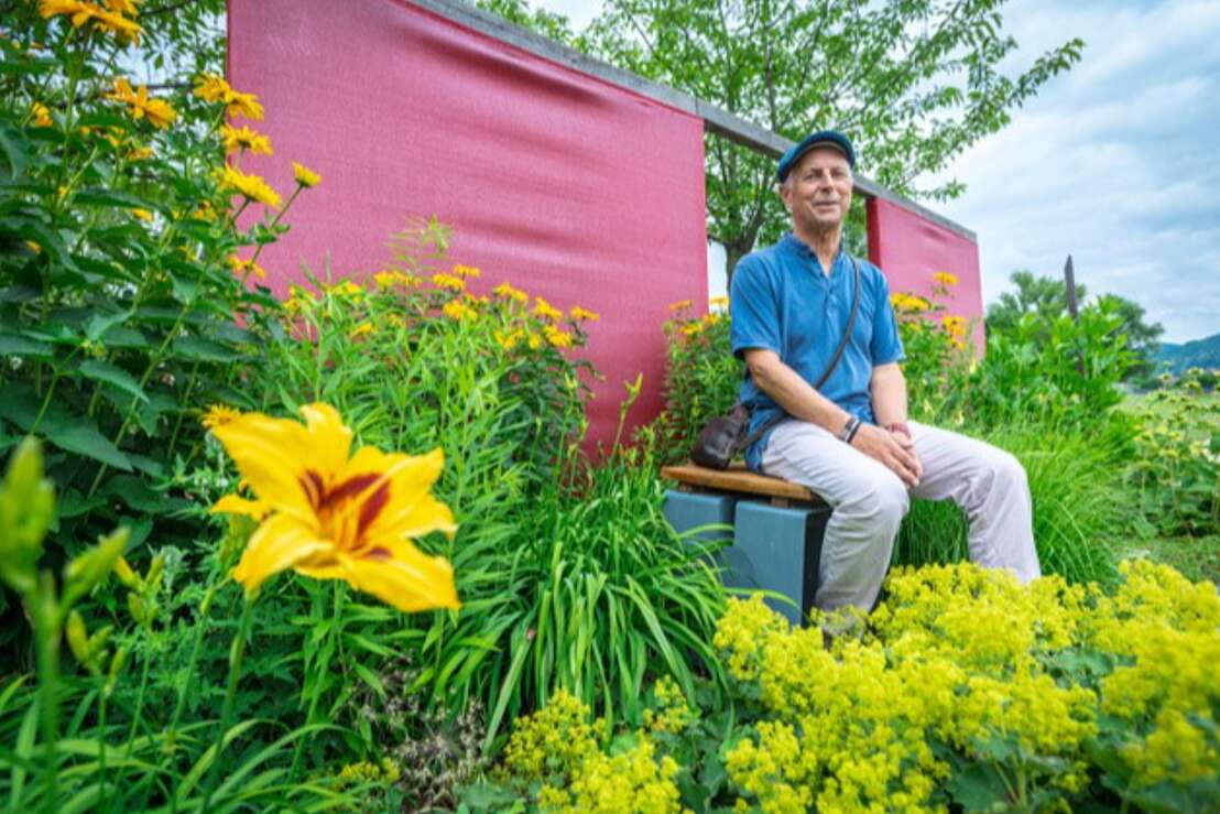 Entspannen im Blumenmeer