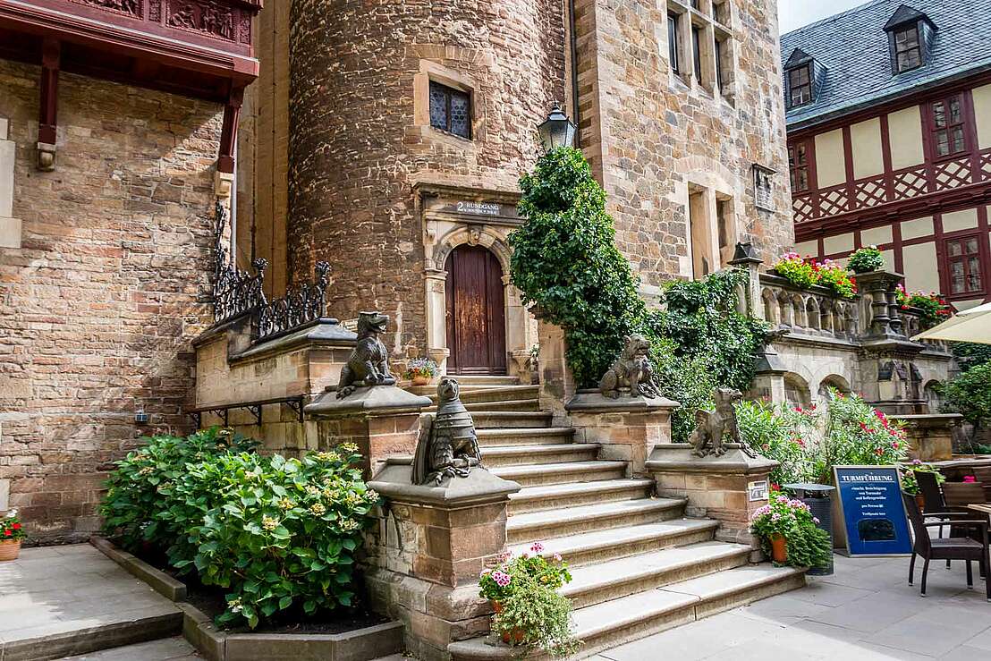 Treppe zum Schlossturm