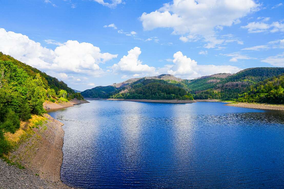 Stausee der Odertalsperre