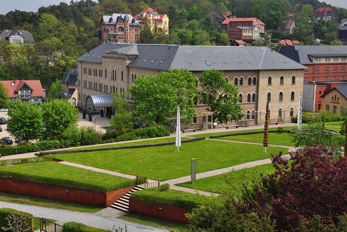 Blick aus dem Barocken Schlossgarten