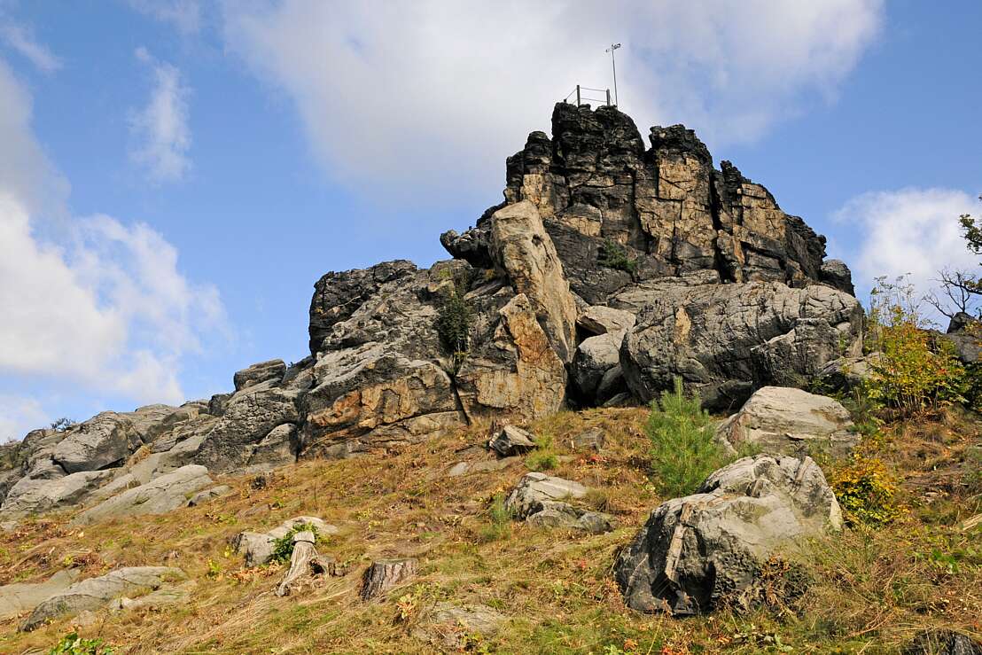 Großvaterfelsen von unten