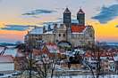 Quedlinburger Schloss und Stiftskirche im Winter