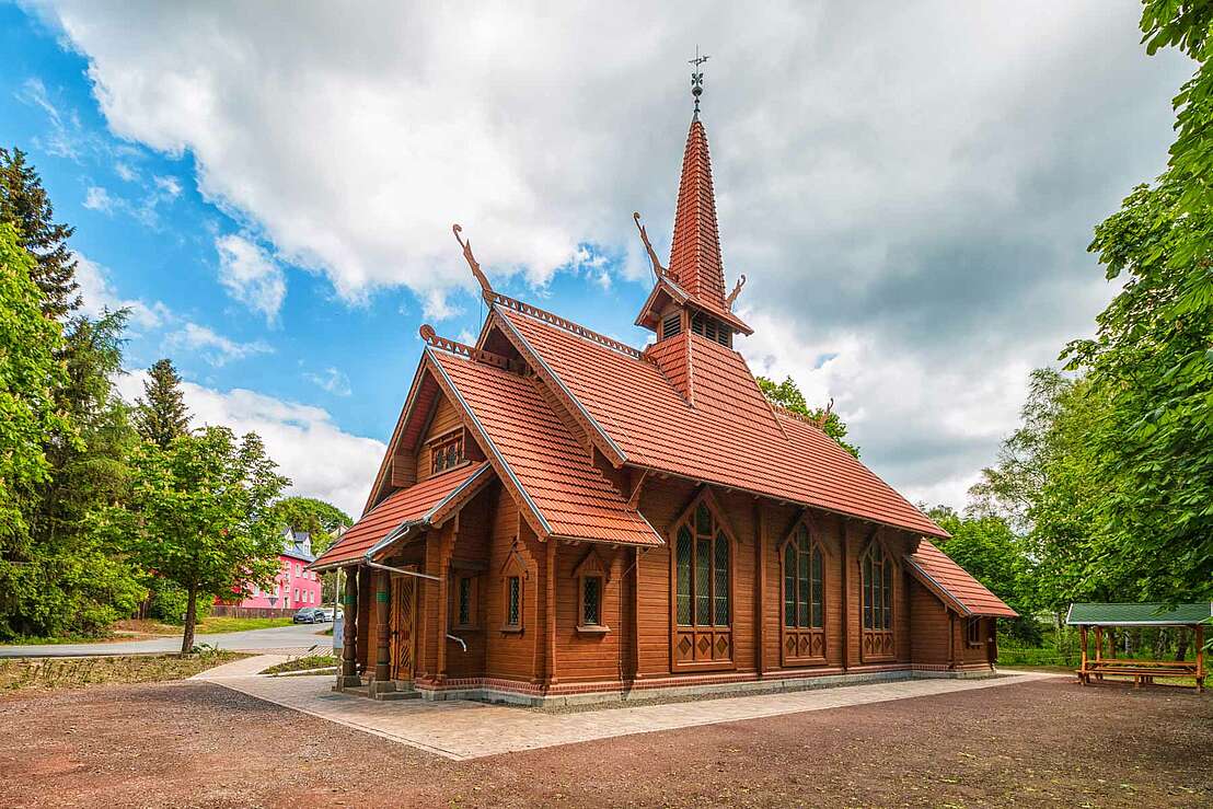 Stabkirche Stiege heute