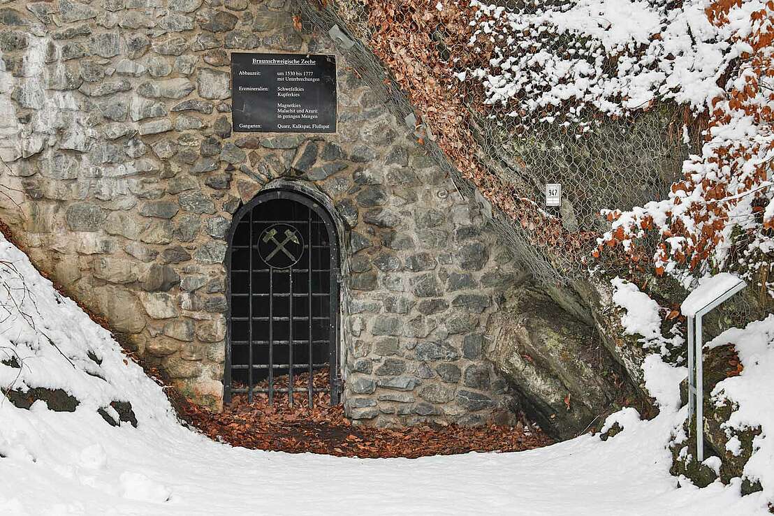 Ehemaliger Bergwerksstollen bei Treseburg