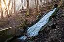 Kleiner Wasserfall im Wald bei Bad Grund