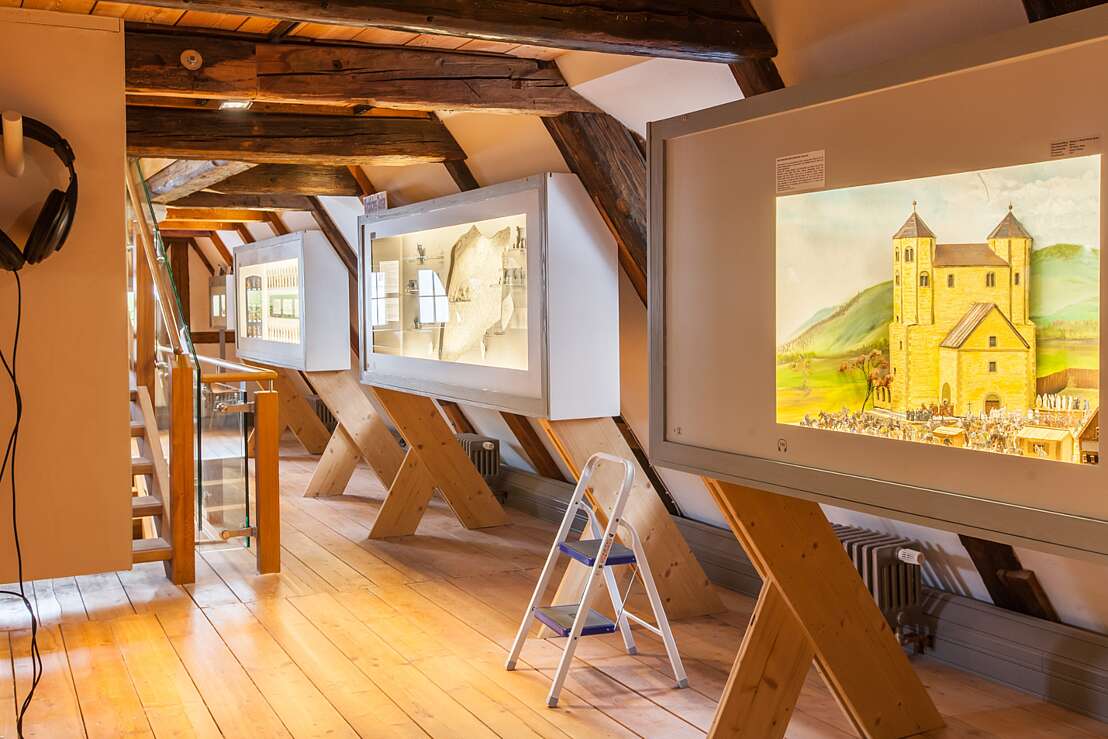 Ausstellungsraum im Fachwerkgebäude