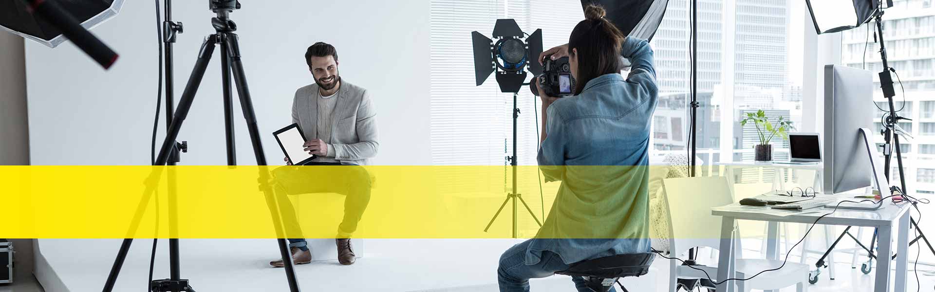 Kategorie Dienstleistung Fotografie - Szene aus einem Fotostudio