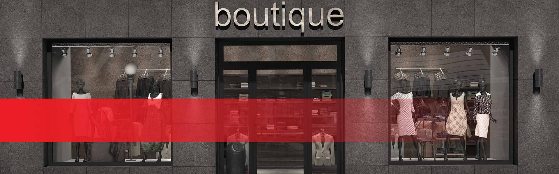 Kategorie Einkaufen Mode & Schmuck - Schaufenster einer Boutique