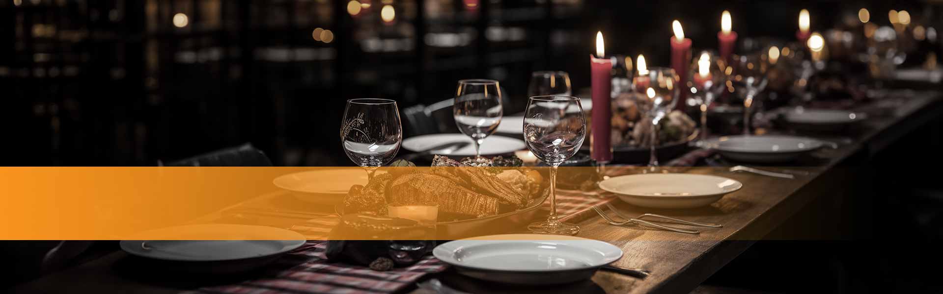 Kategorie Gastronomie Eventlocations - Festlich gedeckte Tafel